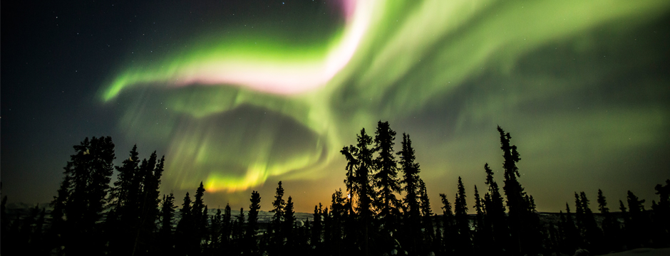 Aurora Boreal em Yukon Aurora Boreal em Yukon