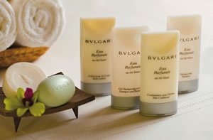 Zoëtry Agua Punta Cana artigos de higiene da marca Bvlgari no Zoëtry Agua Punta Cana